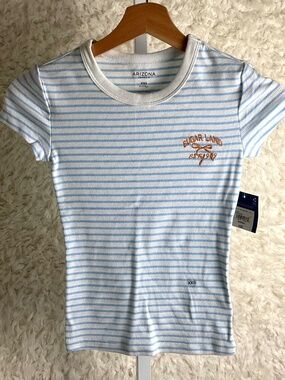 ARIZONA JEAN CO. JUNIOR GIRL'S CREW NECK GRAPHIC T-SHIRT~SIZE XXSMALL~NWT!